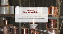 Desktop Screenshot of milesofseamlessgutter.com