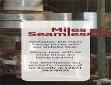 Tablet Screenshot of milesofseamlessgutter.com